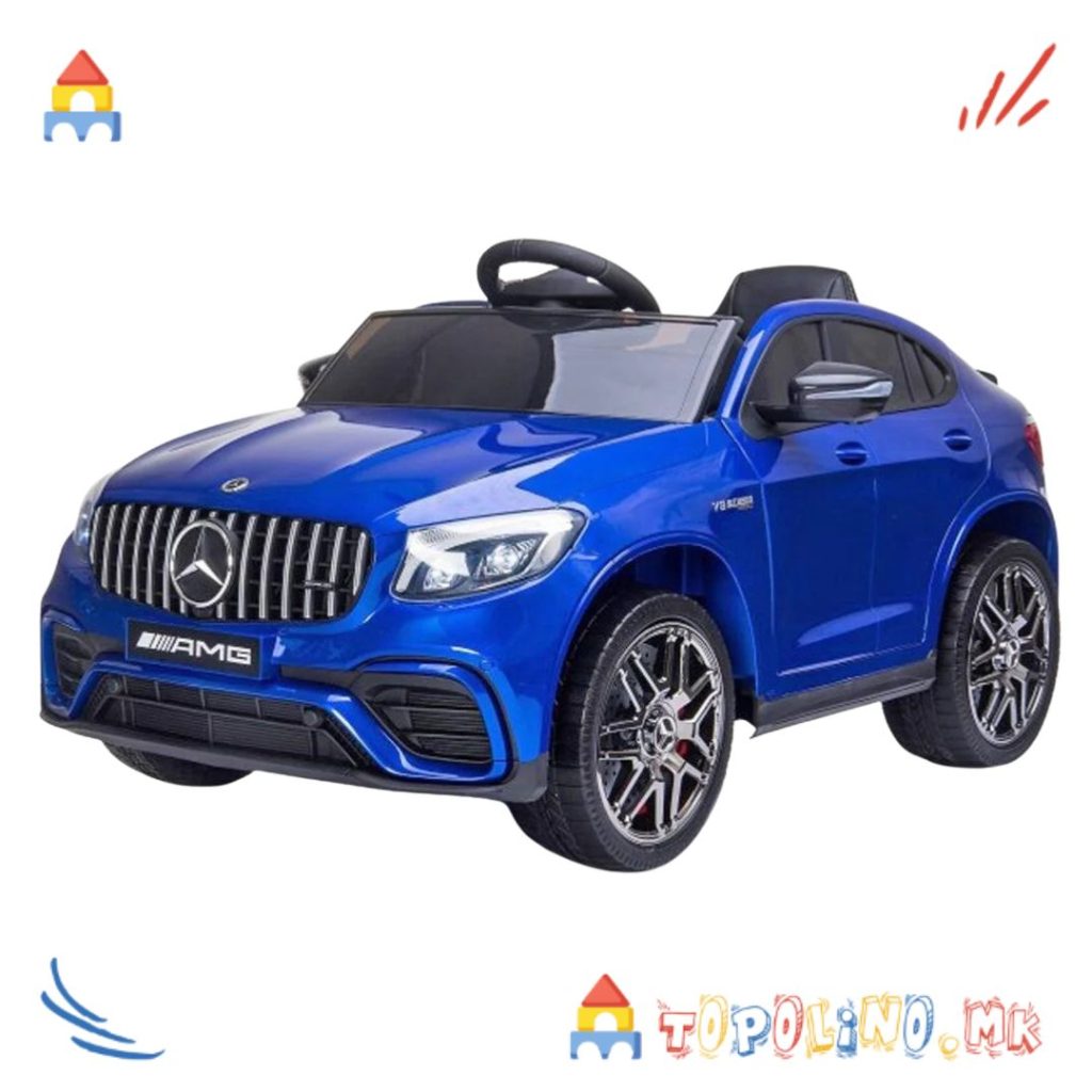 Автомобил на Акумулатор Mercedes GLC63S Coupe Син 12V 7AH