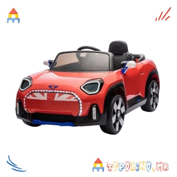Автомобил на Акумулатор Mini Aceman Црвен 12V Голем Есенски Попуст