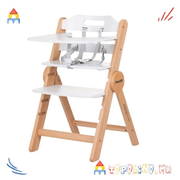 Столче за Хранење 2 во 1 Cacaco White - Chipolino