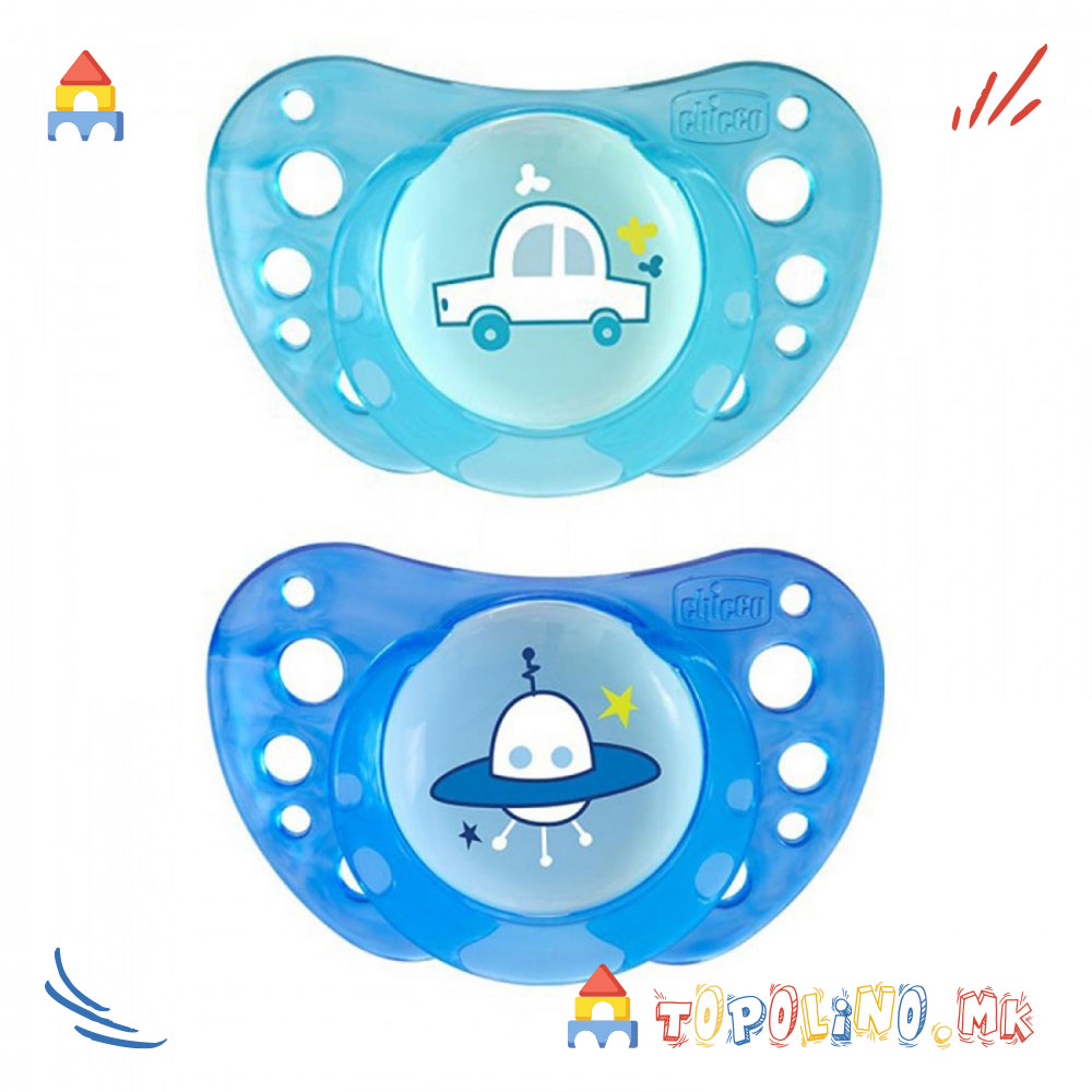 Лажалка Силикон Air Сина 16-36М 2Пар. - Chicco