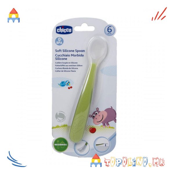 Лажичка Силикон Зелена 6М+ - Chicco