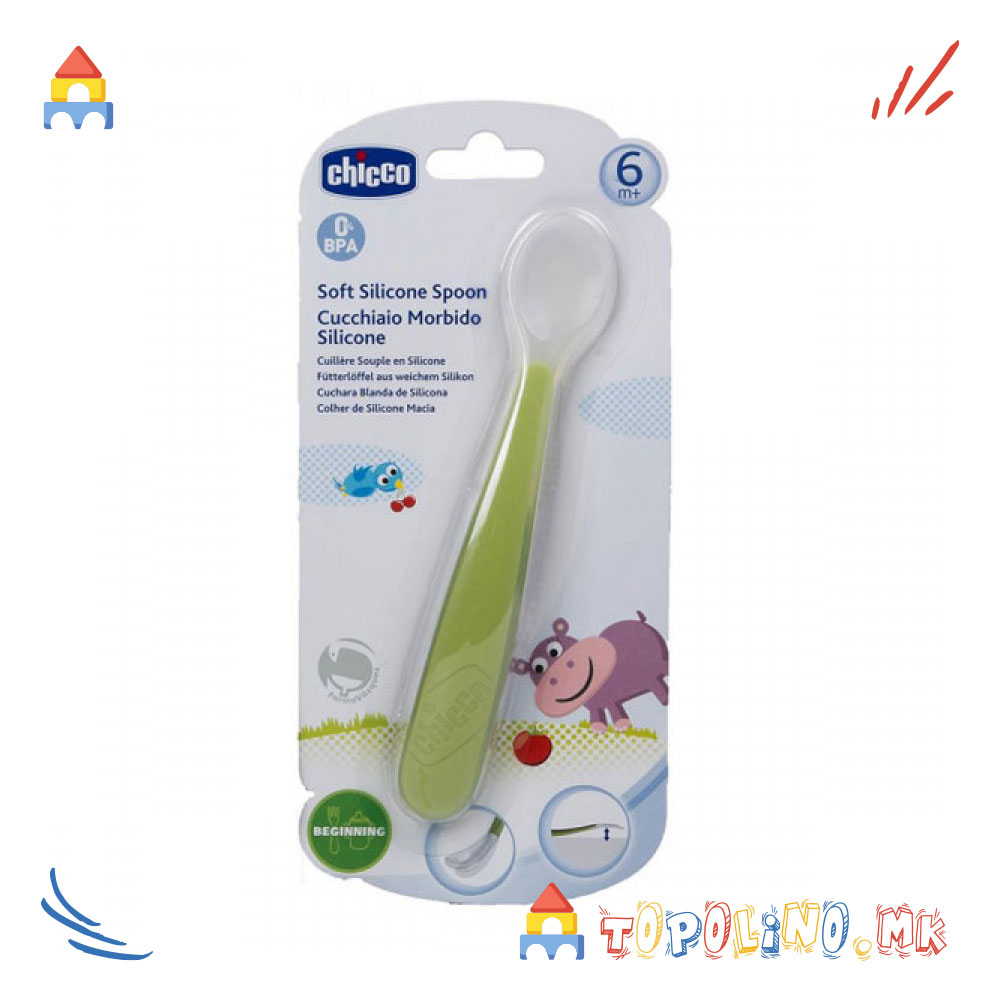 Лажичка Силикон Зелена 6М+ - Chicco
