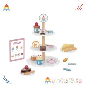 Дрвена Играчка Сет за Десерти - Tooky Toy
