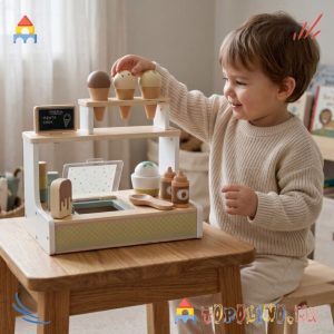 Дрвена Играчка Сет за Сладолед - Moni Toys
