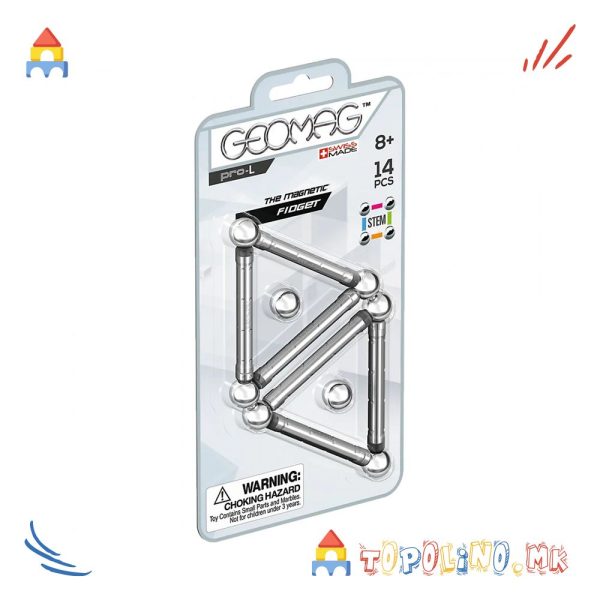 Коцки Pro-L Blister Fidget 14 - Geomag