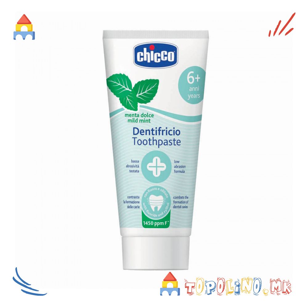 Паста за Заби Ментол со Флуор 1450 ppm F- 50мл 6г - Chicco