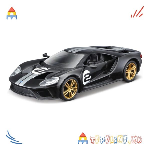 1:32 Race - 2017 Ford GT Heritage Edition - Bburago