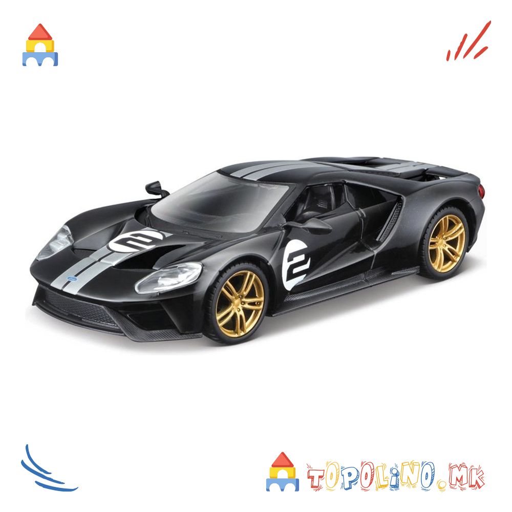 1:32 Race - 2017 Ford GT Heritage Edition - Bburago