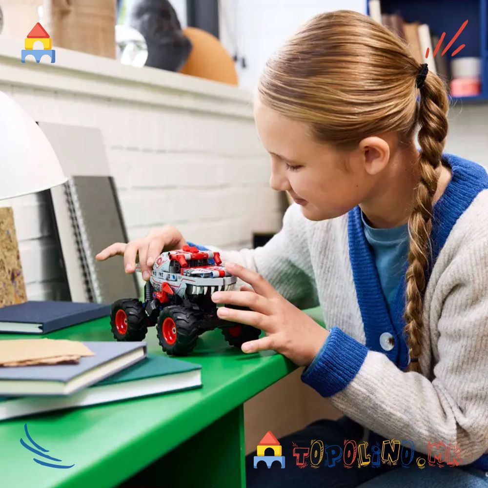 Monster Jam™ ThunderROARus™ Pull-Back Technic - Lego - Голем Попуст (само online)