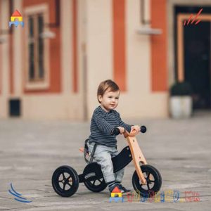 Дрвен Балансер 2 во 1 Црно Розев - Free 2 Move