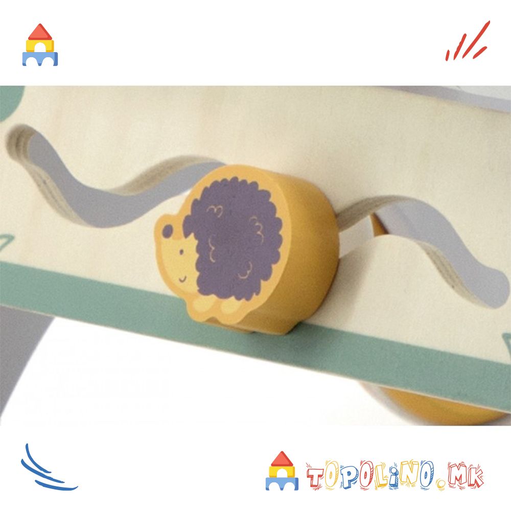 Дрвена Играчка Проодувалка Activity Baby Walker - Polar B