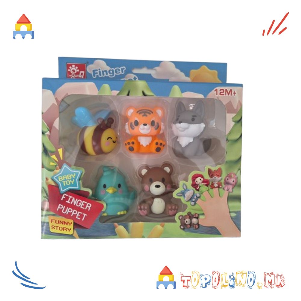 Сет Меки Играчки Диви Животни