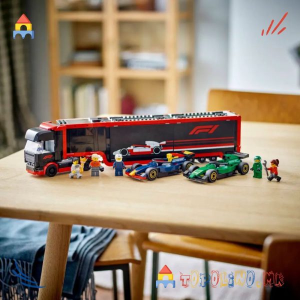 F1® Truck with RB20 & AMR24 F1® Cars City - Lego - Голем Попуст (само online)