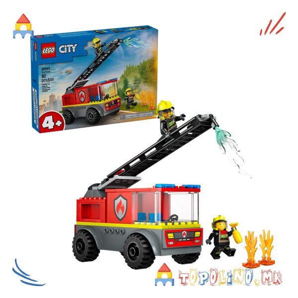 Fire Ladder Truck City - Lego - Голем Попуст (само online)