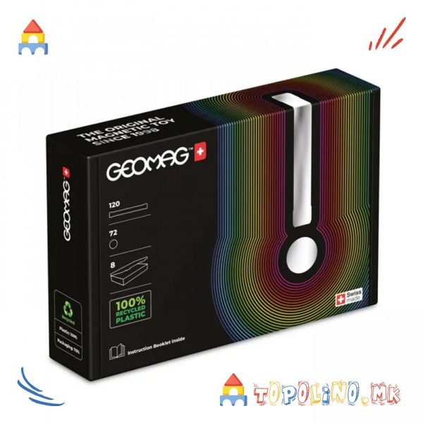 Коцки Compact Masterbox 192 Purple - Geomag