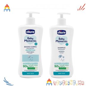 Сет Купка 500мл. + Шампон 500мл. Baby Moments Protection - Chicco