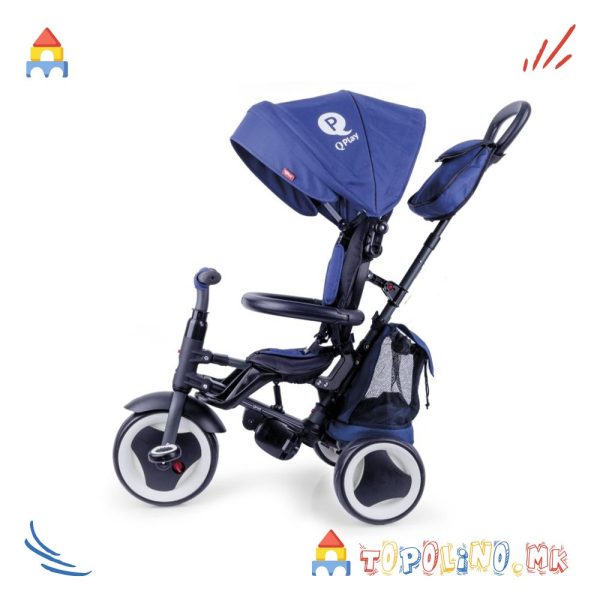 Трицикл Rito Plus Blue Link Brake - QPlay Голем Есенски Попуст
