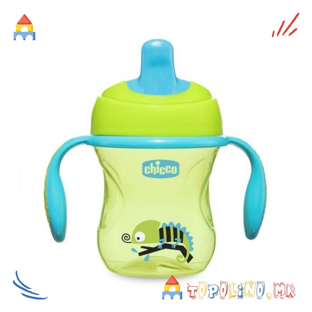 Чаша Пластична 200мл 6м+ Training Cup Тиркиз - Chicco