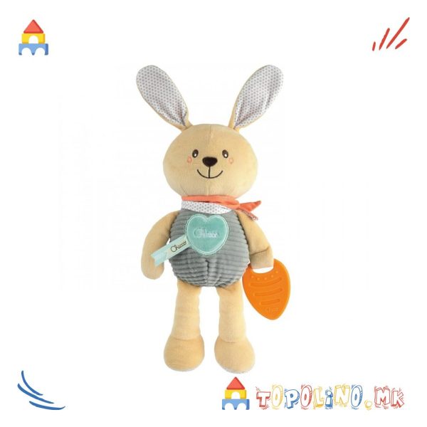 Зајче Меко Cuddly Bunny Plush - Chicco-Голем Попуст