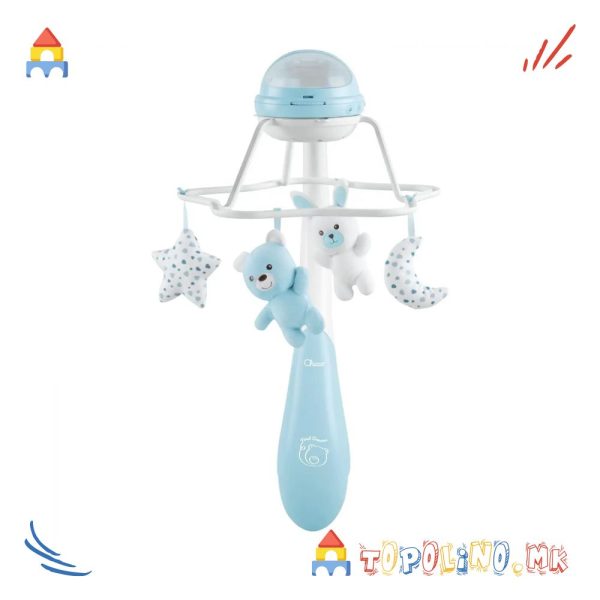Вртелешка за Креветче Rainbow Cot Mobile Сина - Chicco