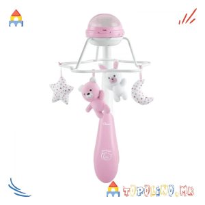 Вртелешка за Креветче Rainbow Cot Mobile Розе - Chicco