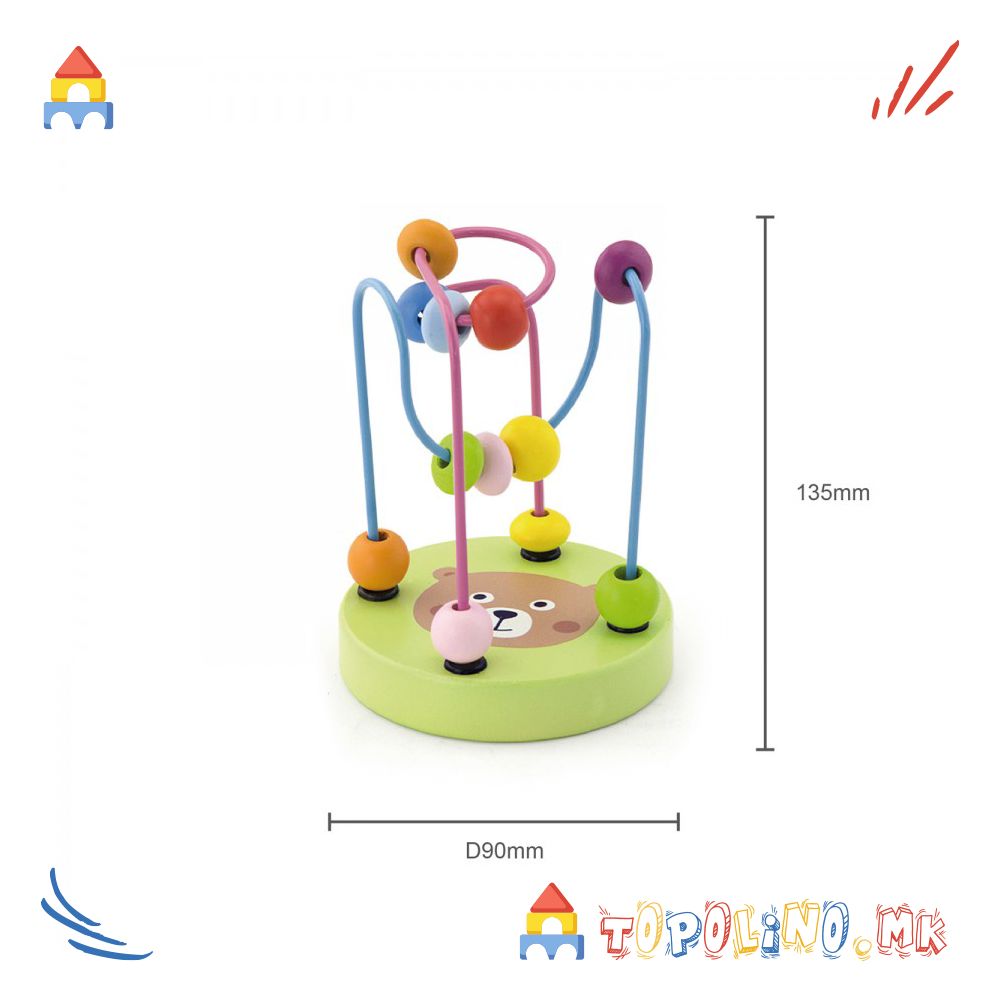 Дрвена Играчка Cute Wire Beads - Viga