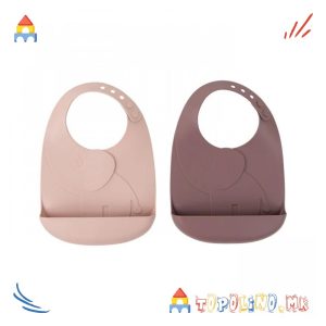 Лигавче Силиконско Elphee Розе 2пар - Done By Deer