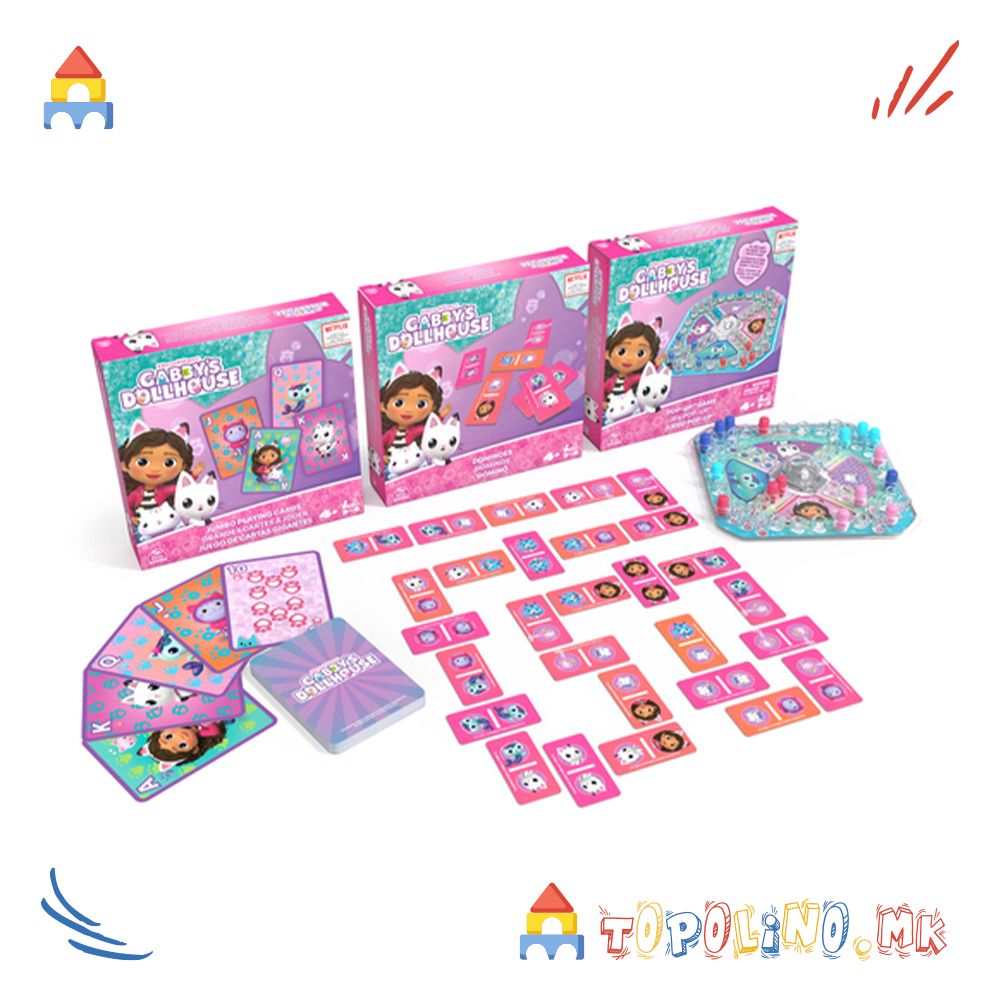 Сет Игри 3 во 1 Gabby’s Dollhouse