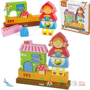 Дрвена Играчка Магнетна ЗД Загатка Црвенкапа - Viga