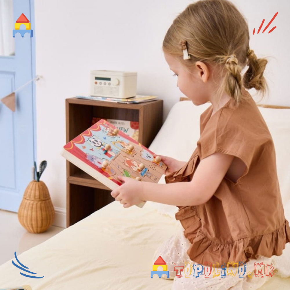 Дрвена Играчка Звучна Сложувалка Музички Концерт - Viga