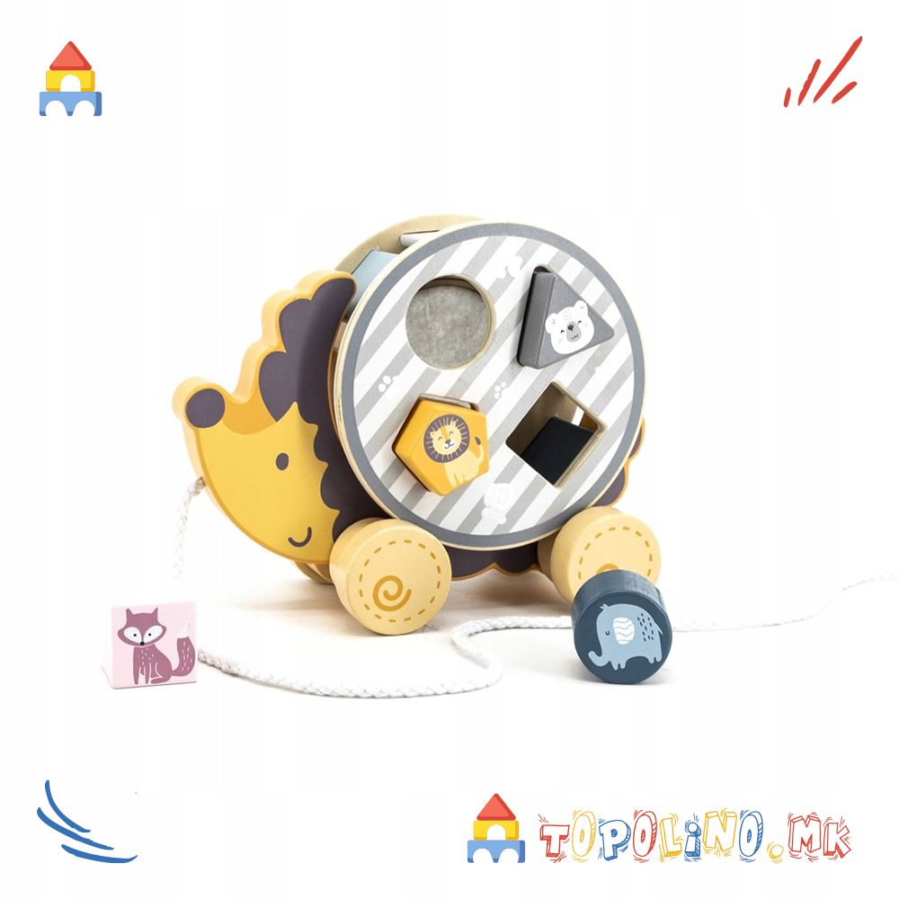 Дрвена Играчка Еже Sorting Wheel - PolarB