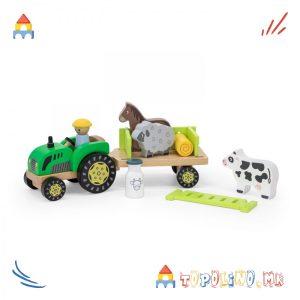 Дрвена Играчка Farm Tractor - Viga