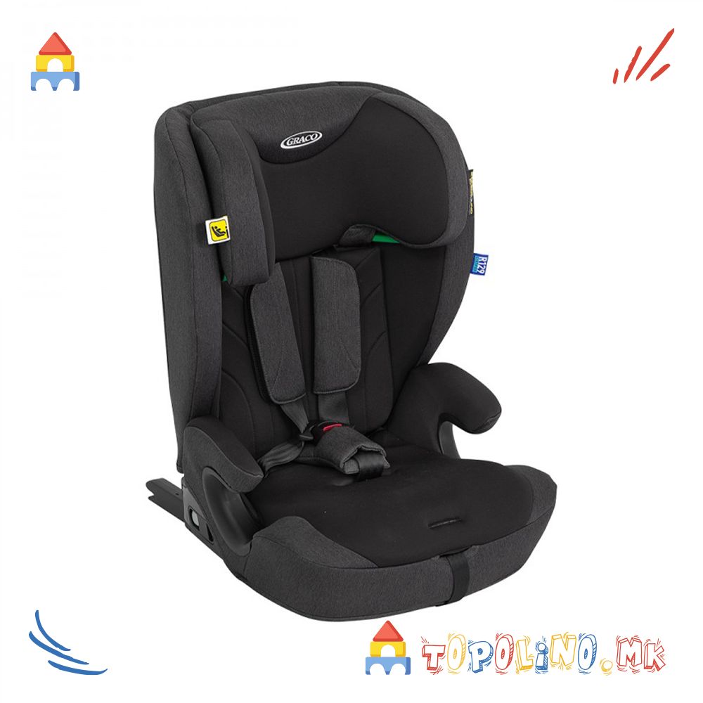 Седиште за Автомобил Energi I-Size R129 76-150cm Midnight - Graco Голем Попуст!
