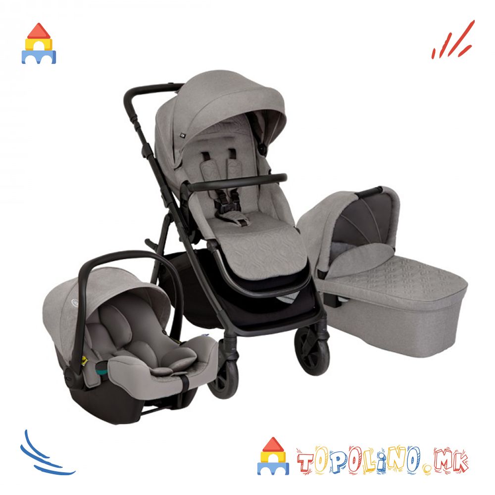 Количка Trio Near2Me DLX Ash 0M+ - Graco - Голем Есенски Попуст