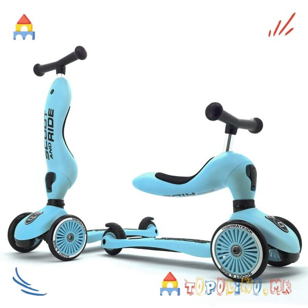 Тротинет Highwaykick 1 Blueberry - Scoot & Ride Голем Есенски Попуст