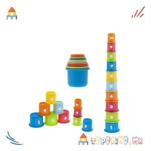 Играчка Stacking cups - Chicco-Голем Попуст