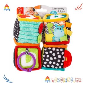 Играчка меки коцки Discover & Play- Infantino