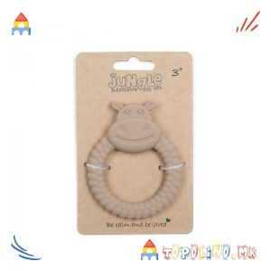 Глодалка Силикон Hippo Крем 3м+ - Jungle