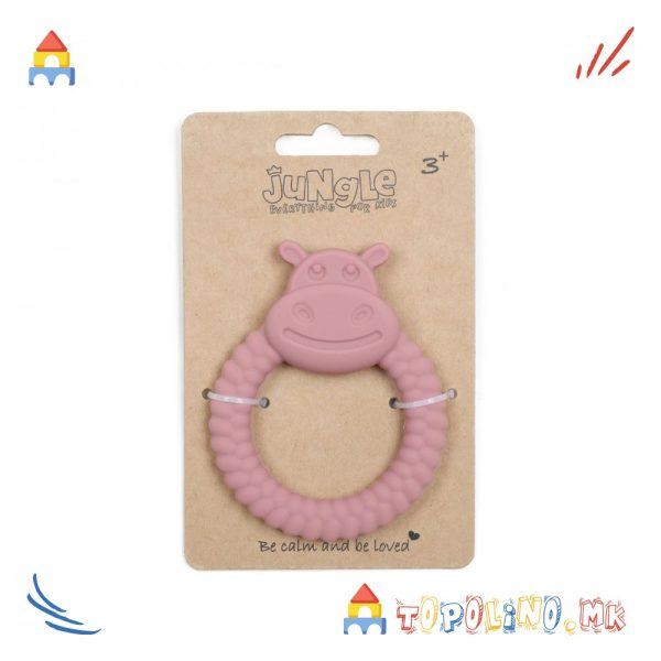 Глодалка Силикон Hippo Розе 3м+- Jungle