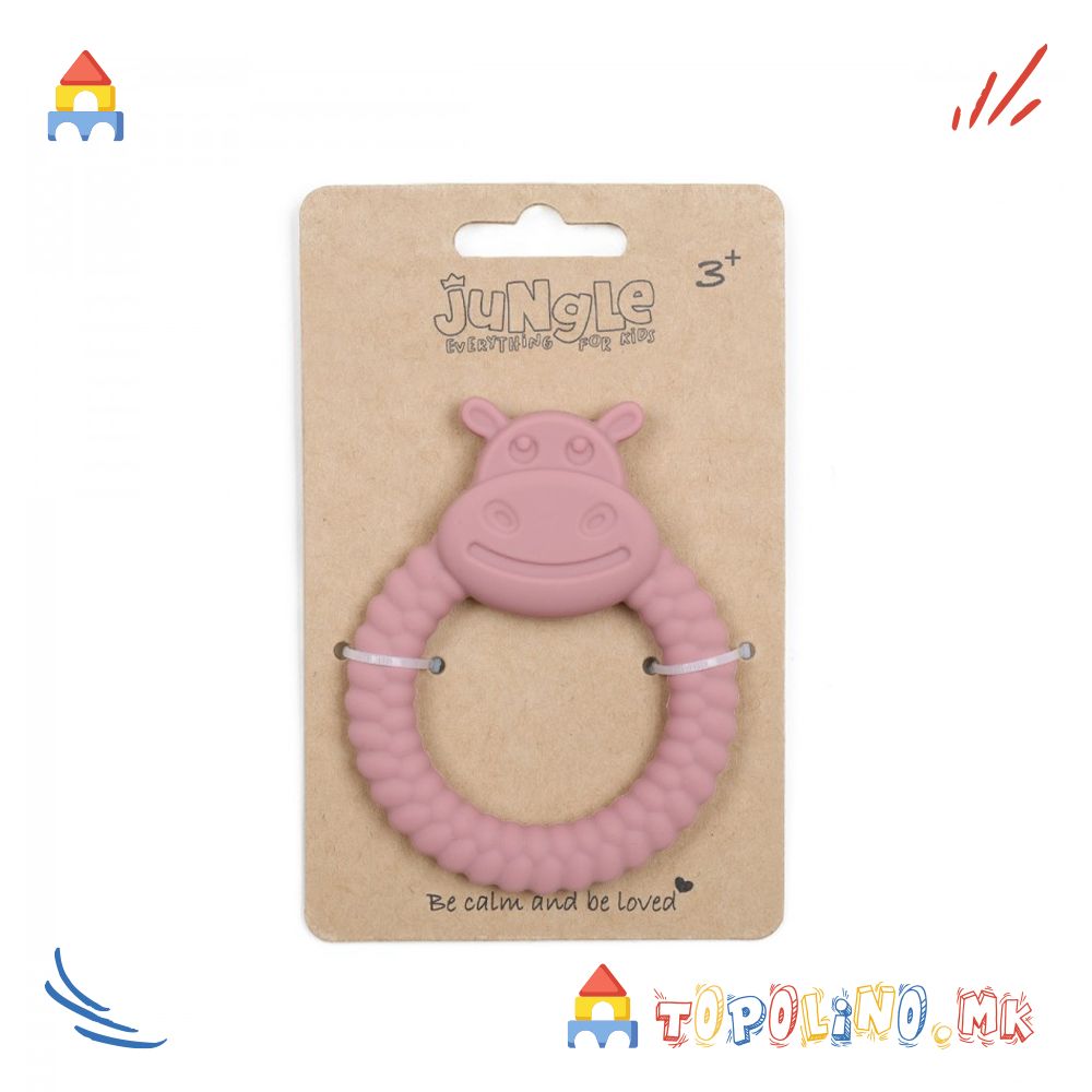 Глодалка Силикон Hippo Розе 3м+- Jungle