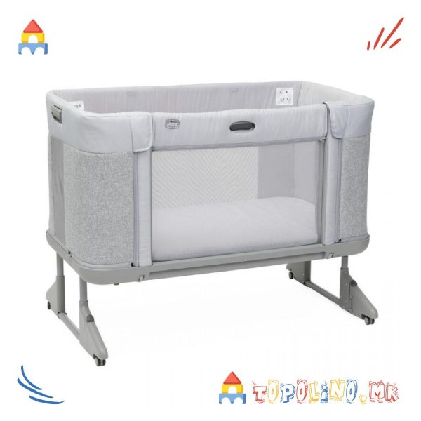 Креветче Next2Me Forever Co-Sleeping Cot Ash Gray - Chicco