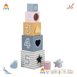 Дрвена Играчка Коцки Nesting and Staking - PolarB