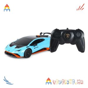 Автомобил на Далечинско 1:24 Lamborghini Huracan STO - Rastar
