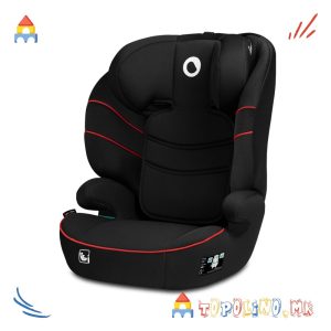 Седиште за Автомобил Lars I-Size Sporty Black Red 100-150см - Lionelo
