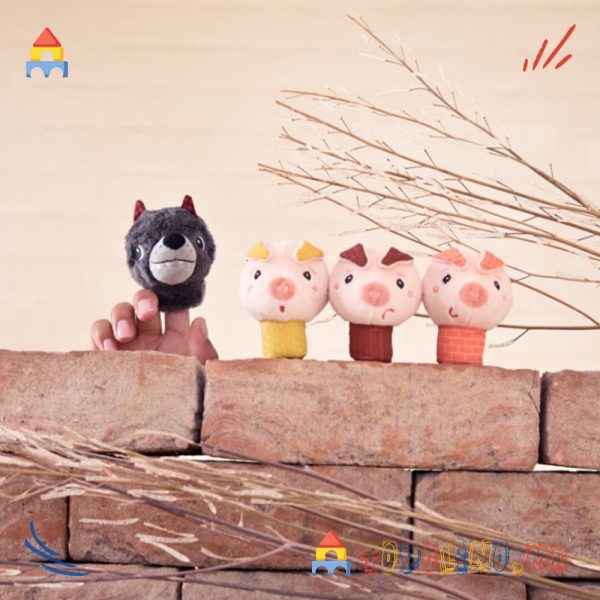 Куклички за на Прсти Three Little Pigs - Lilliputiens