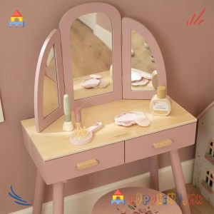 Дрвена Играчка Маса за Шминкање Pink - Little Dutch