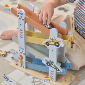 Дрвена Играчка Рампа за Автомобили - Little Dutch