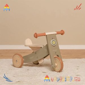 Дрвен Трицикл Зелен - Little Dutch