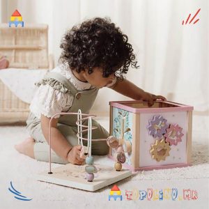 Дрвена Играчка Коцка со Активности Волшебна Градина - Little Dutch