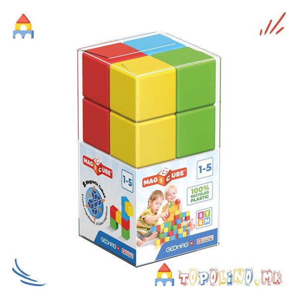 Коцки Magicube Recycled Crystal 8 - Geomag